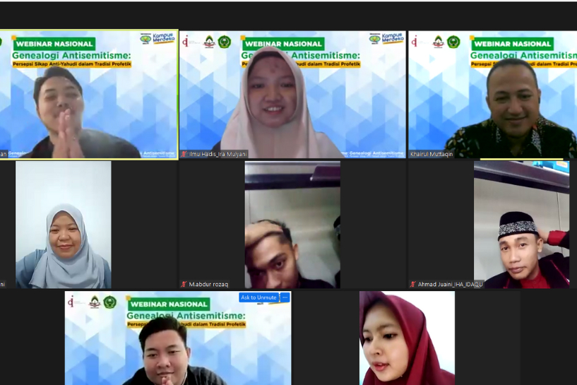 KOLABORASI WEBINAR NASIONAL PROGRAM STUDI ILMU HADIS FAKULTAS USHULUDDIN DAN DAKWAH IAIN MADURA DENGAN PROGRAM STUDI ILMU HADIS IAIN GORONTALO DAN IDAQU JAKARTA